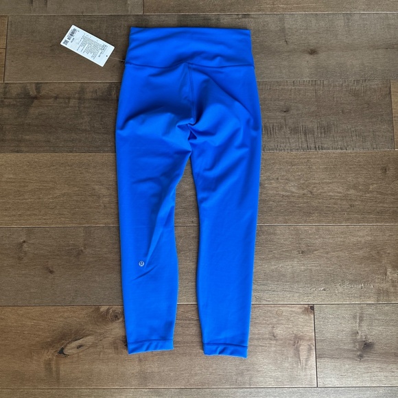 Lululemon Wunder Train High Rise Tight 25" In Cerulean Blue Size 8 - Picture 3 of 5